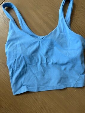 Lululemon Light Blue Cropped Tank Top